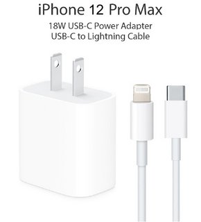 20W iPhone 12 Charger USB-C to Lightning Cable + Type C