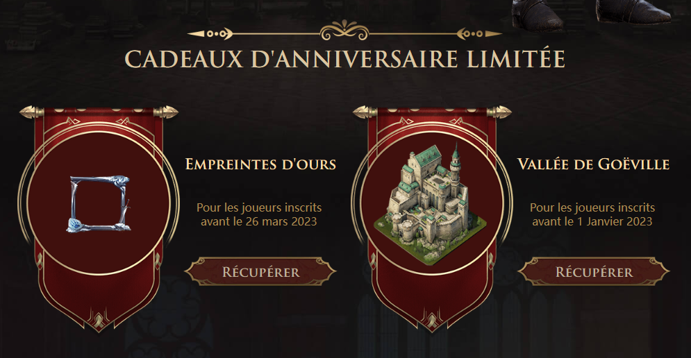 cadeaux limités