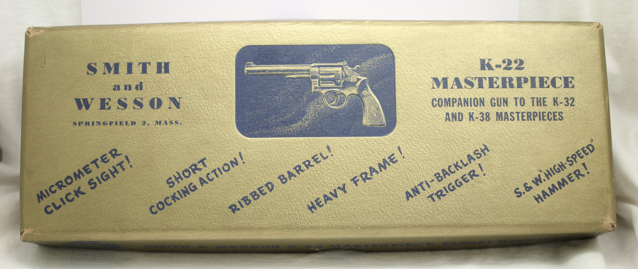 S&W K22 Combat Masterpiece K182741 Gold box top