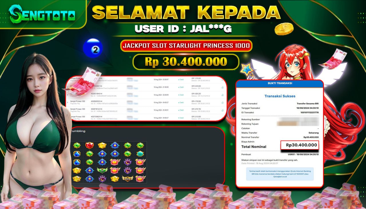 BUKTI PEMBAYARAN SLOT STARLIGHT PRINCESS 1000