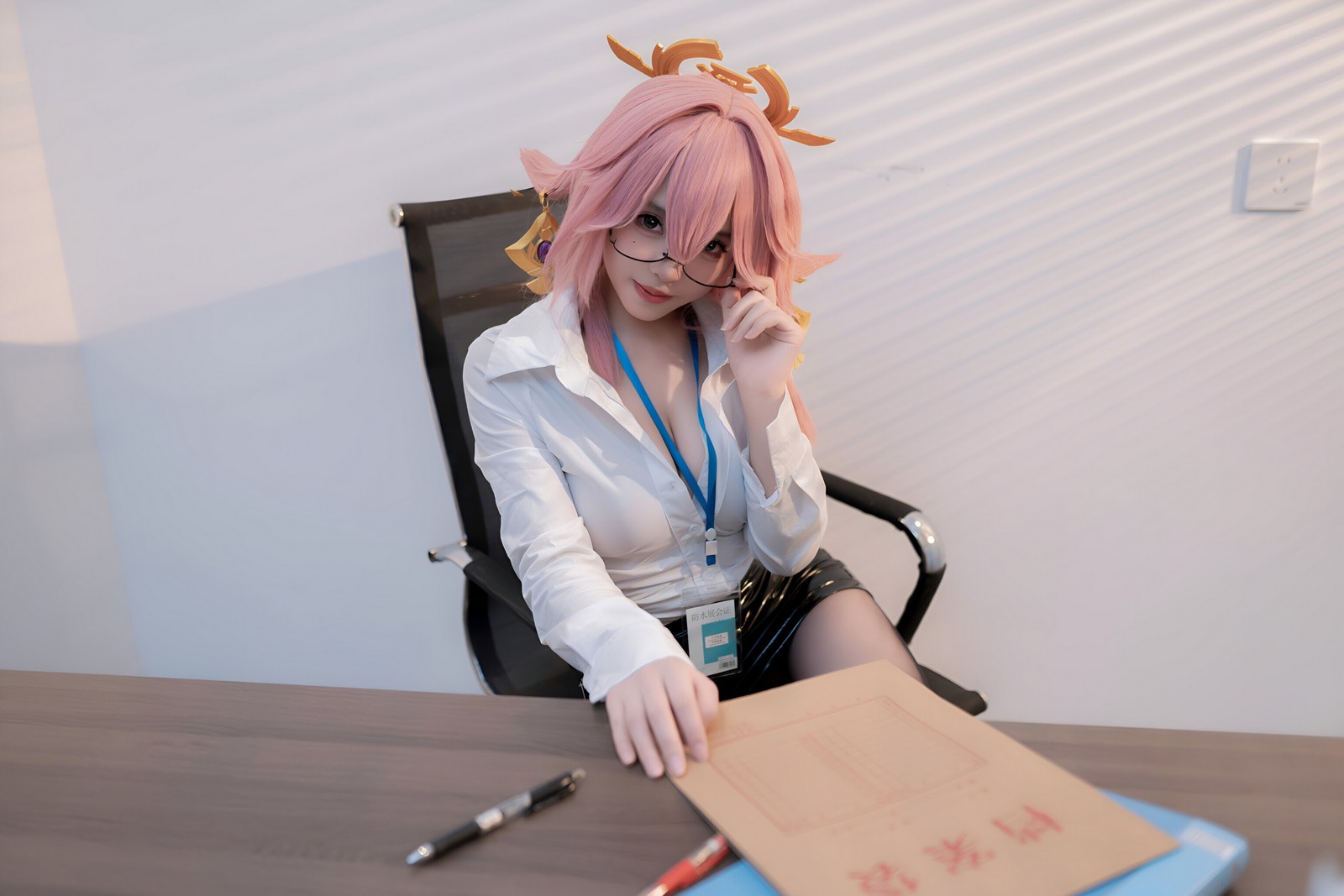 Bangni邦尼 – 面试主题 写真集（85P-16V-1.05GB）剧情向插图2