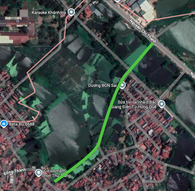 đường sẽ mở ở phường bắc giang nối đường Đông Thành với đường Nguyễn Chí Thanh