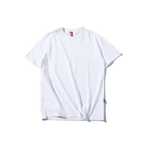 Solid color short sleeve White