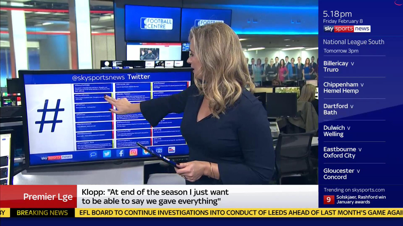 08 February - 17.00.00 - Sky Sports News At 5. A comprehensive r