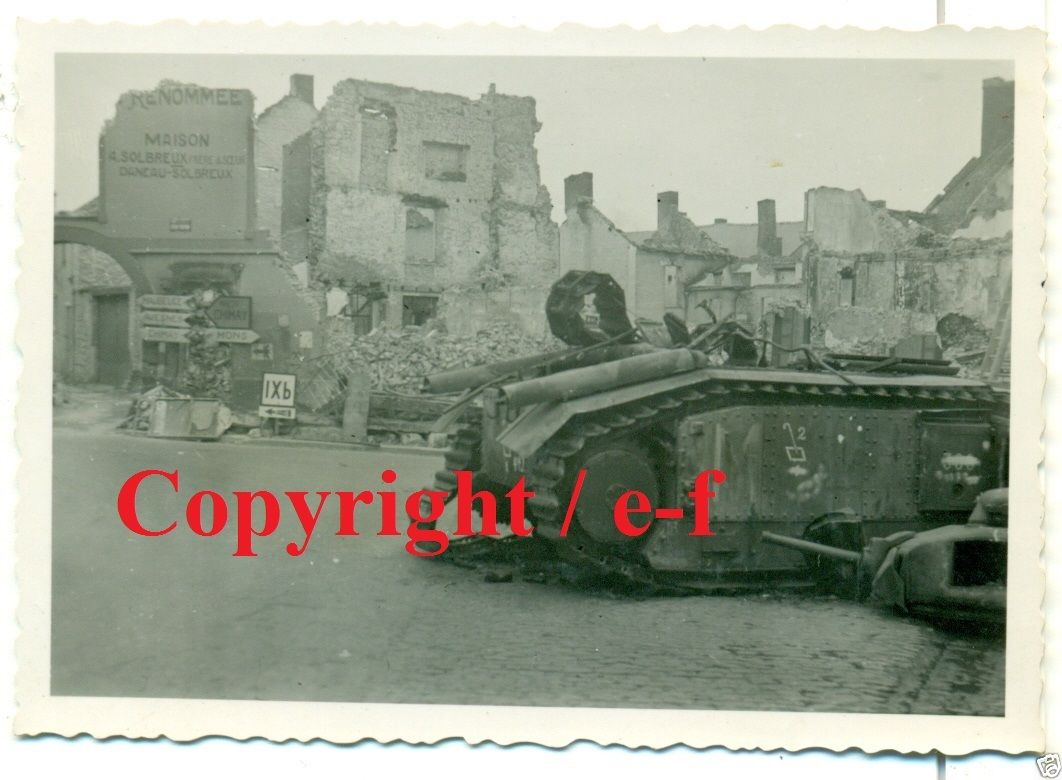 FOTO - PANZER - Französischer CHAR 1bis - mit Se