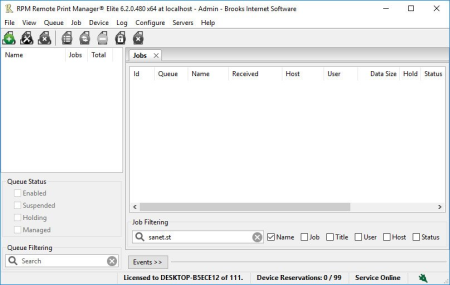 Brooksnet Remote Print Manager Elite 6.2.0.526