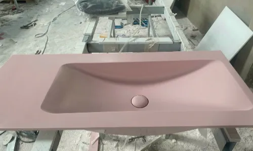 hỉnh ảnh đá solid surface mẫu lavabo 07