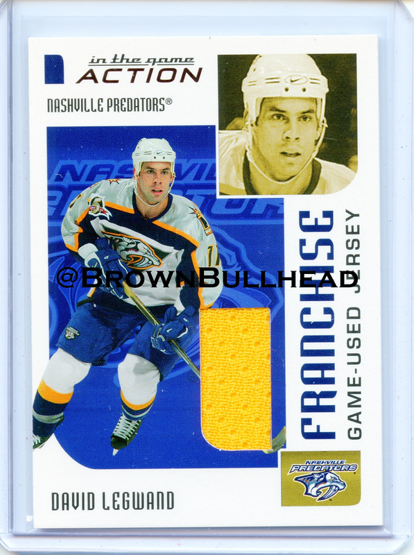 2003-04 ITG Action Jerseys #M-257 [David Legwand] [Nashville Predators] [Franchise] [~100] [swatch=y