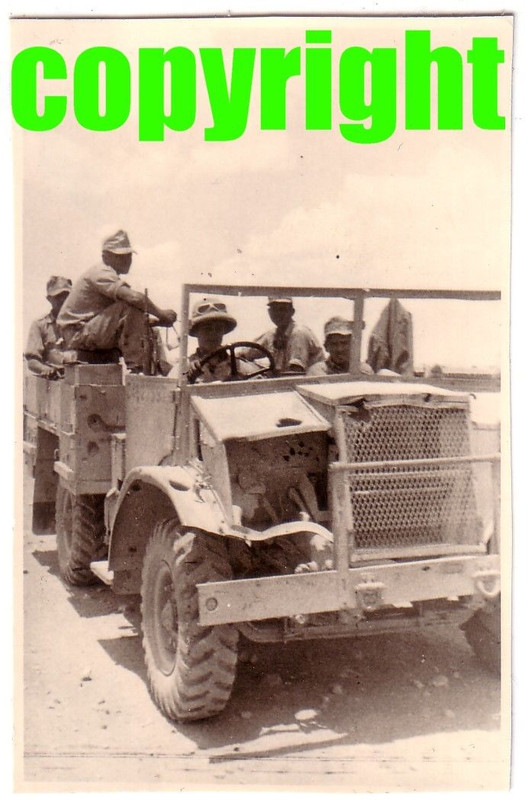 Orig.Foto Afrika Fallschirmjäger Dak Beute Lkw ,