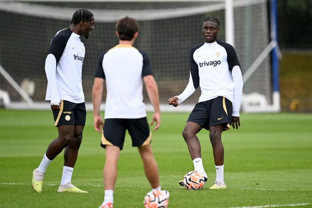 Disasi and Ugochukwu in training
