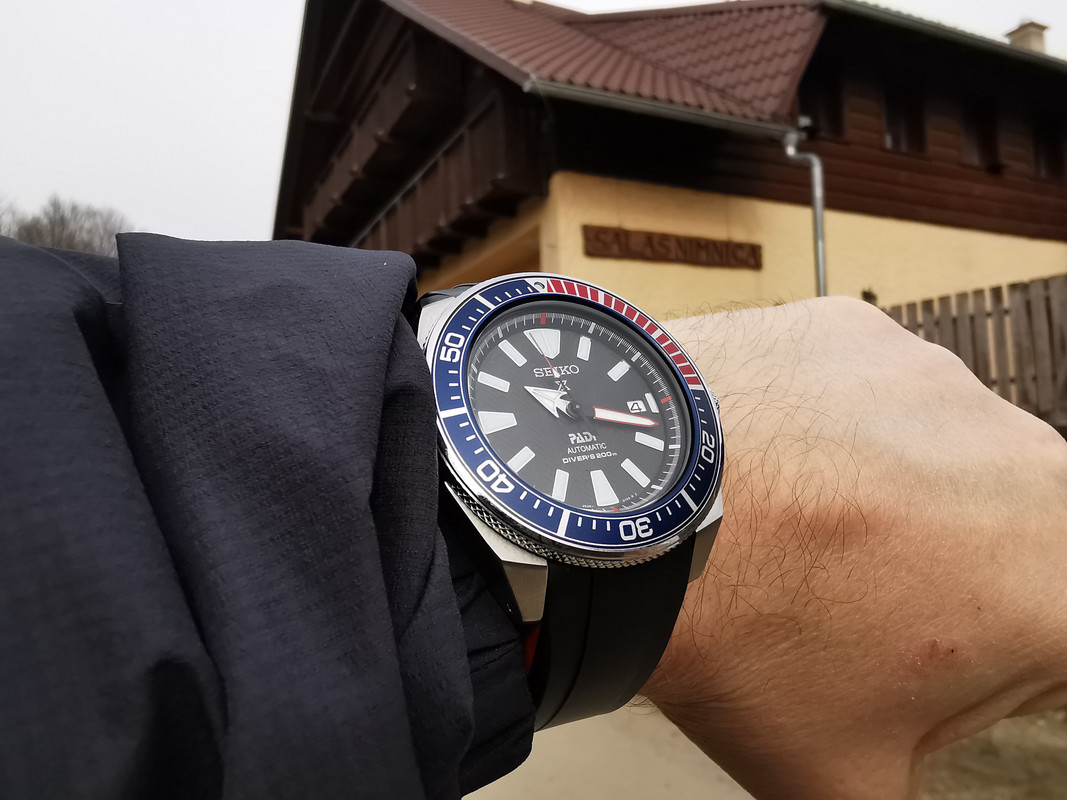 New Seiko Samurai Diver On Small Wrist | WatchUSeek Watch Forums