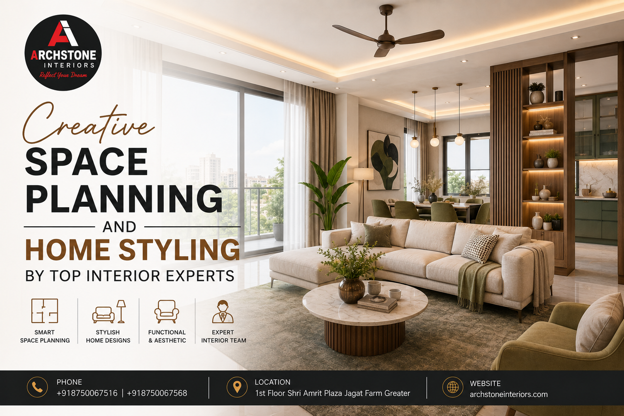 Creative Space Planning and Home Styling by Top Interior Experts in Greater Noida