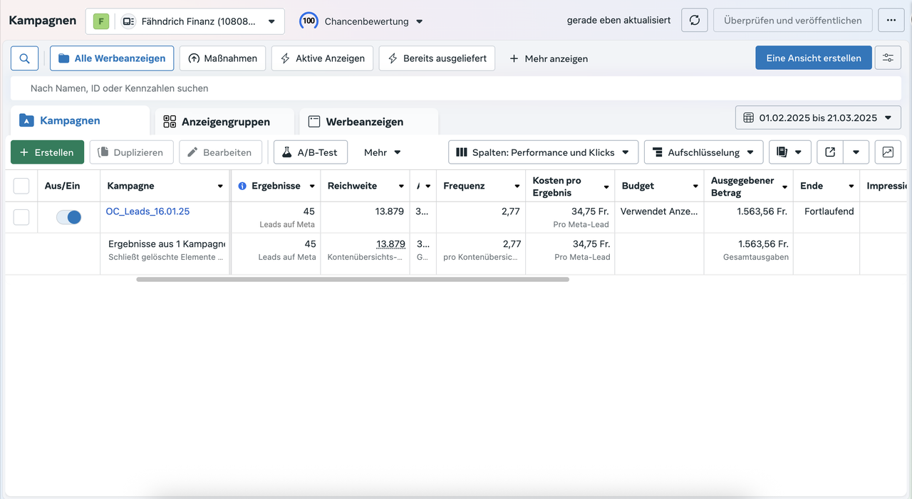 Meta Ads Dashboard
