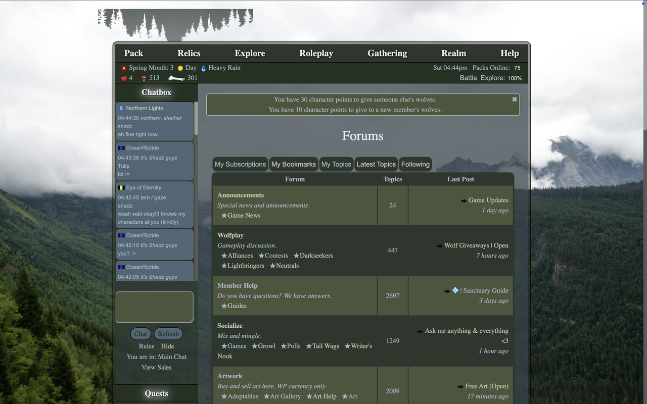 fernweh theme (forums)
