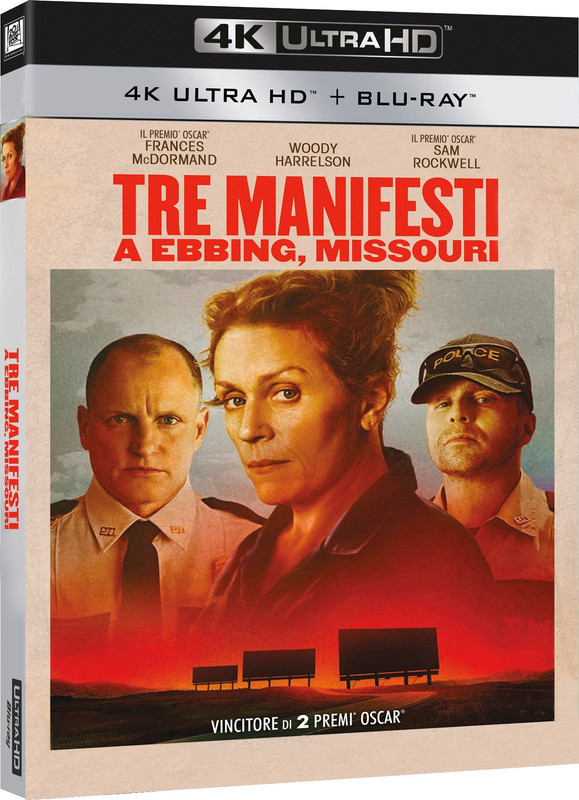 Tre Manifesti a Ebbing, Missouri (2017) Full Blu Ray UHD 4K ITA DTS ENG DTS HD MA