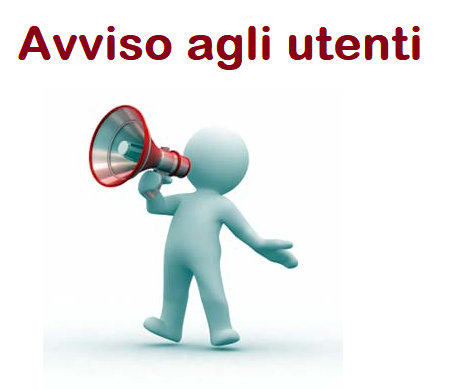 AVVISO AGLI UTENTI !!