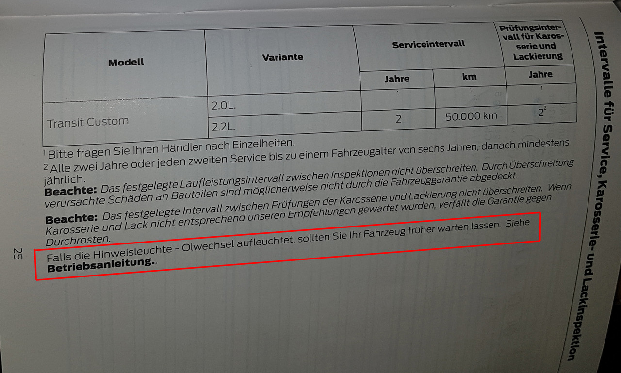 Serviceheft Seite 25 Öl_