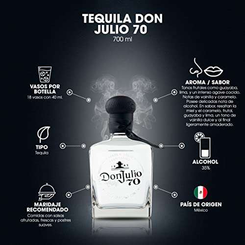 Amazon: Tequila Don Julio 70 Añejo Cristalino 700 ml