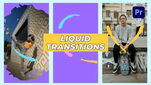 Videohive - Liquid Vertical Transitions 50974413