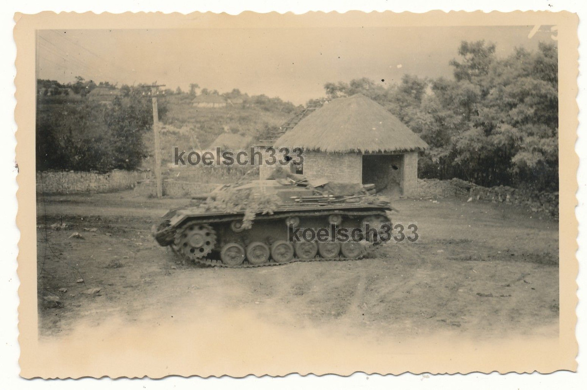 Foto Sturmgeschütz Panzer an der Ostfront ! StuG Abt. 190 ! Stur