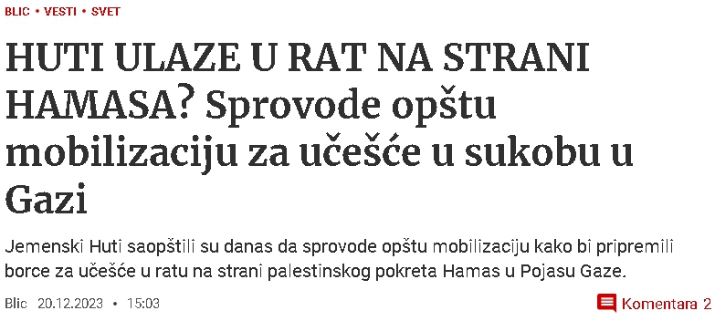 HUTI ULAZE U RAT NA STRANI HAMASA? Sprovode opštu mobilizaciju za učešće u sukobu u Gazi  11