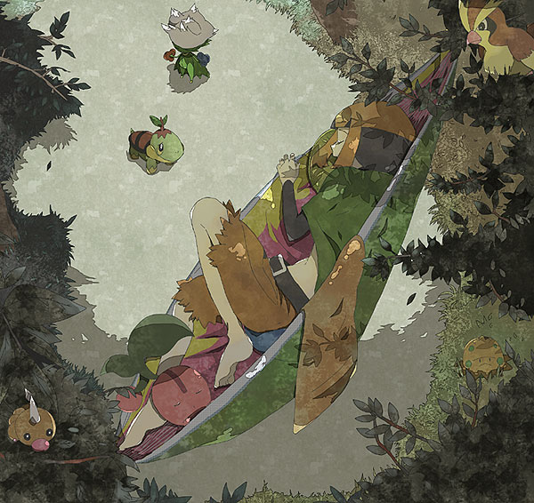 turtwig-gardenia-pidgey-roserade-weedle-