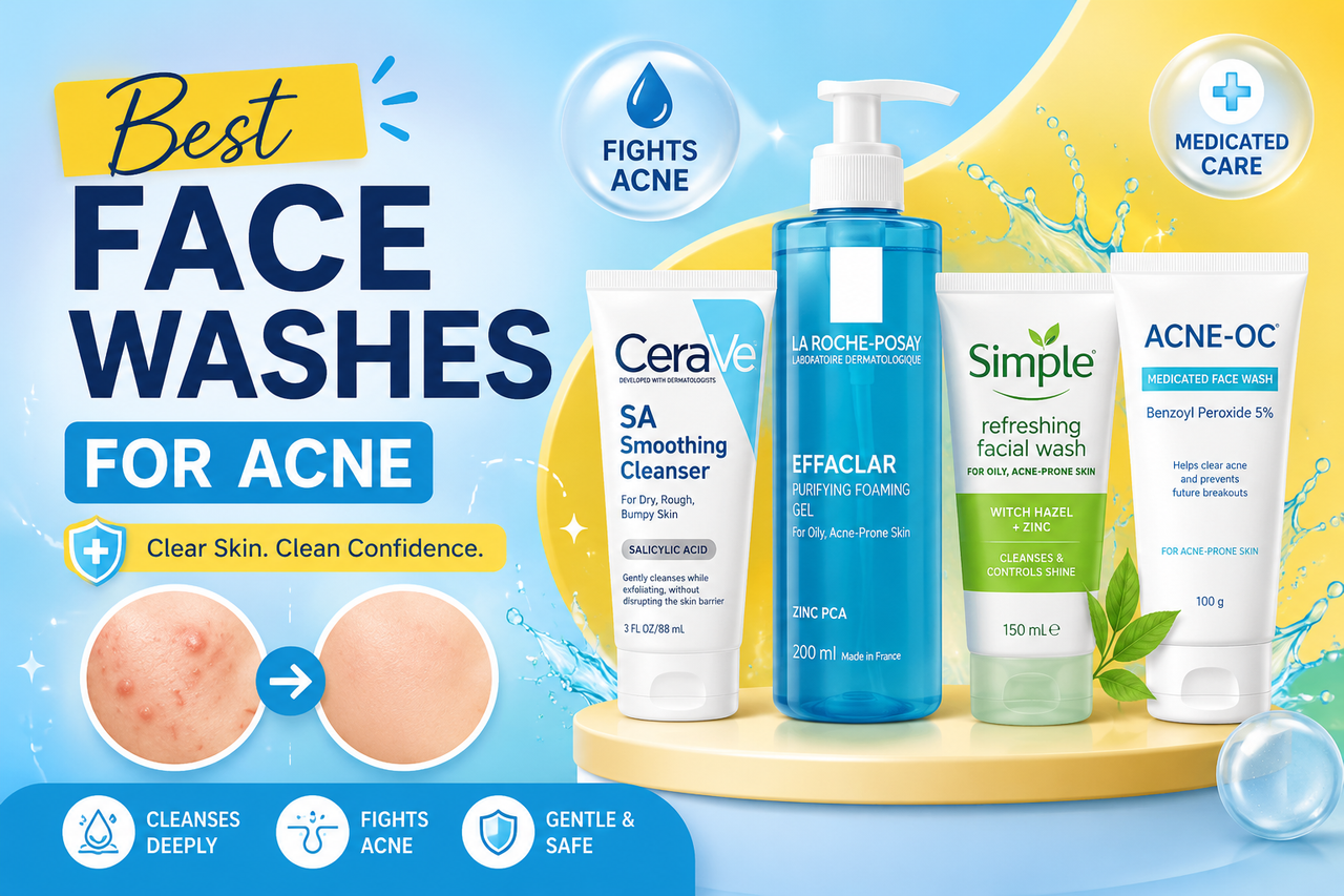 Best face washes for acne