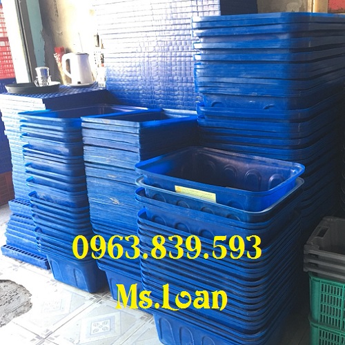 Thùng nhựa chữ nhật 500lit, thùng nuôi cá, đựng nước rẻ toàn quốc / 0963.839.593 Ms.Loan Thung-nhua-chu-nhat-trong-rau-khay-nhua-cong-nghiep