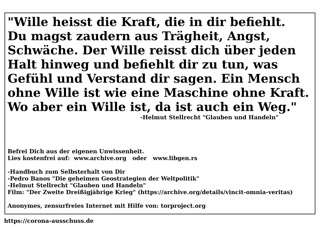 Deutscher  Freiheitskampf Wille heisst Kraft