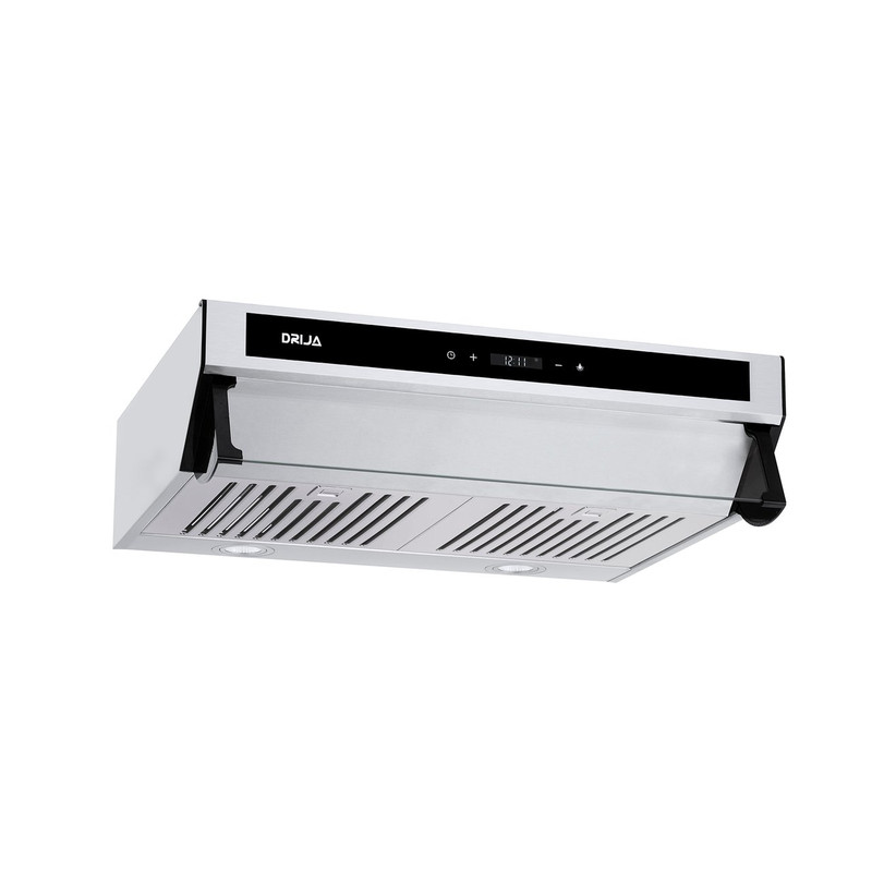 Extractor de Grasa Drija Slim Touch 60 Acero con diseño delgado y panel digital.