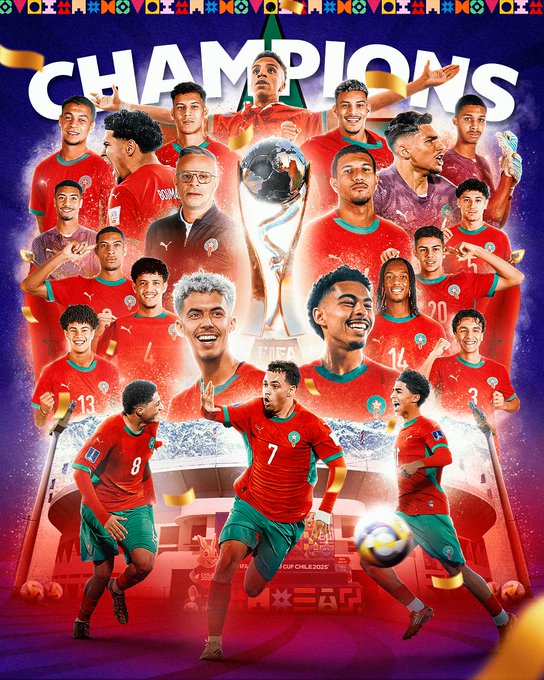 المغرب بطل كأس العالم للشباب 2025 | إنجاز تاريخي يُكتب بماء الذهب