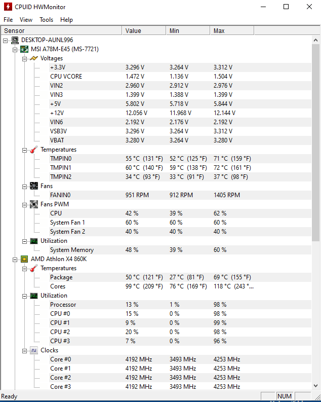 AMD x4 860K OC rada