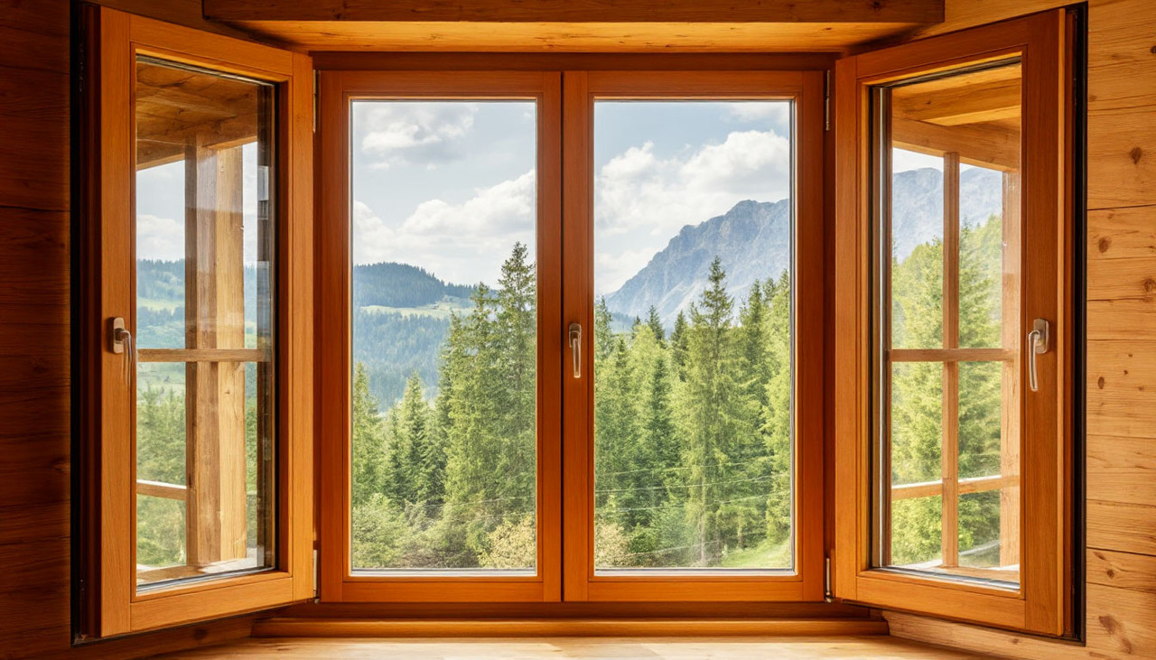 окна пластиковые под дерево