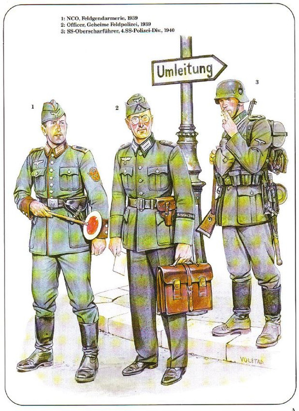 Uniformes de la Feldgendarmerie