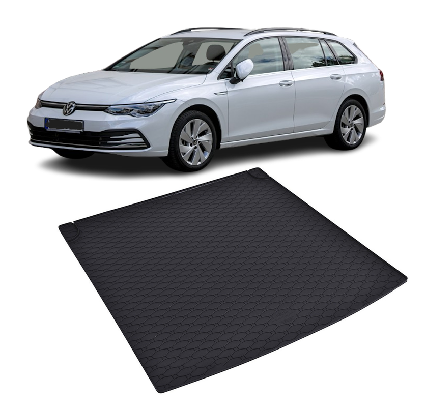 Tavita auto Volkswagen Golf VIII Variant TGI 2021-prezent, protectie portbagaj, Cri-Flo, din cauciuc 100%, compatibil cu autoturismul Volkswagen Golf VIII