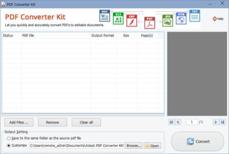 Adept PDF Converter Kit 5.10