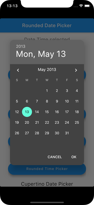 Flutter Date Picker flutter-date-picker