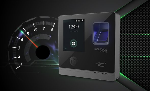 Representação da velocidade de leitura da biometria no SS 3430 Bio.