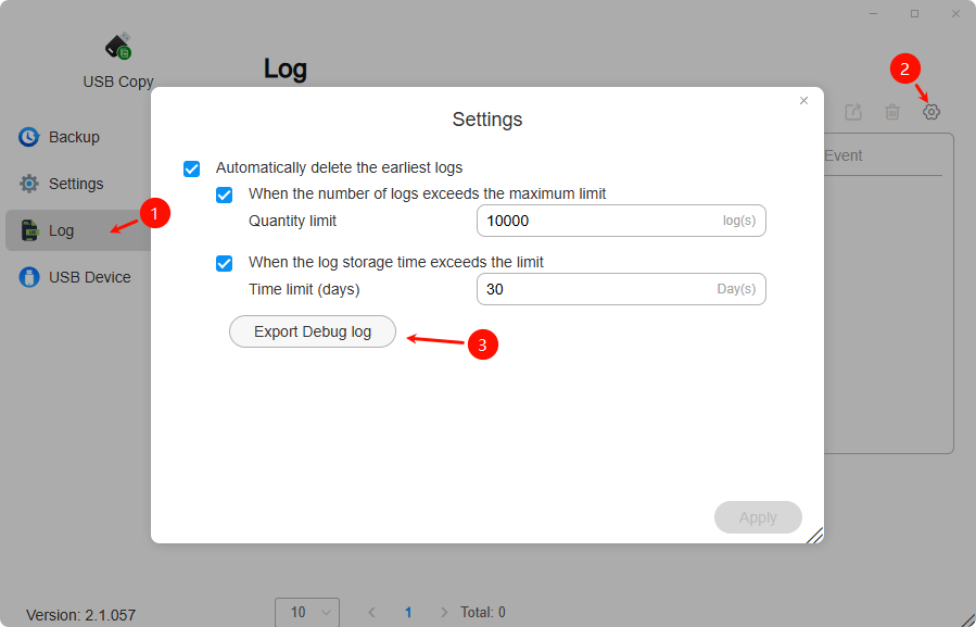 usbcopy log