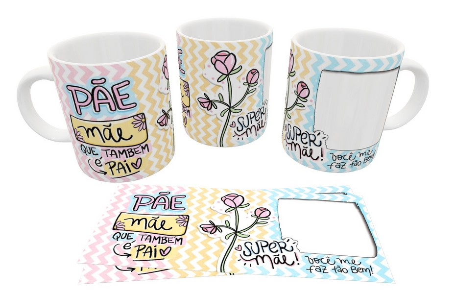 Caneca dia das Mães Modelo 110 com foto