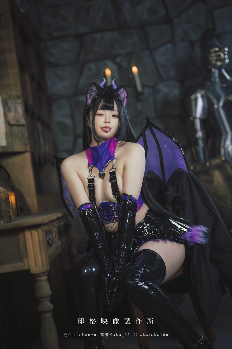 落落Raku 实习魅魔 Succubus Cosplay 写真 42P插图