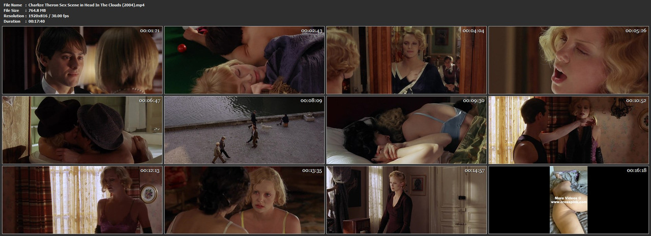 Charlize Theron Sex Scene in Head In The Clouds (2004).mp4