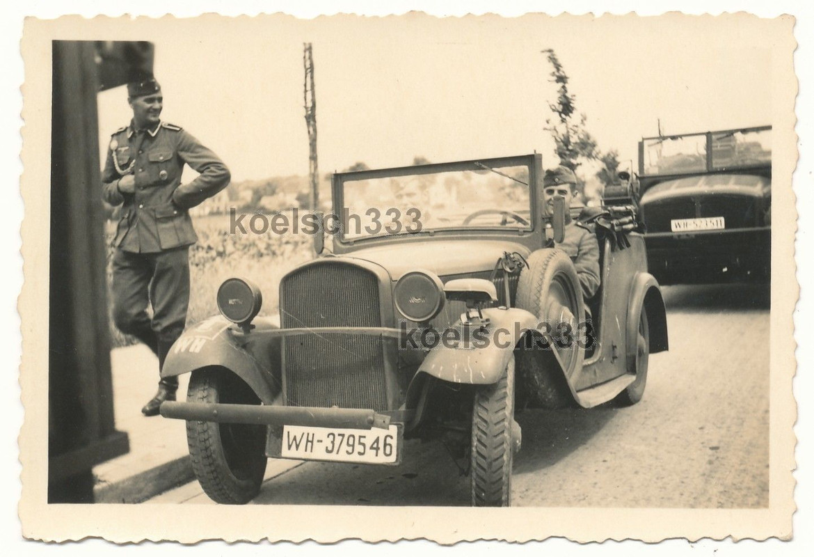 Kübelwagen Kfz Kennzeichen WH-379546 schw. Einhe