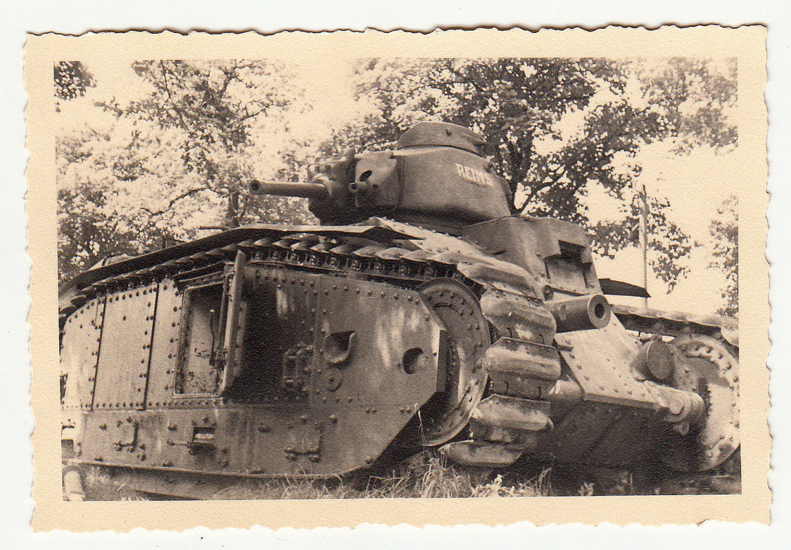 Französischer Panzer mit Kennung Name Reims in F
