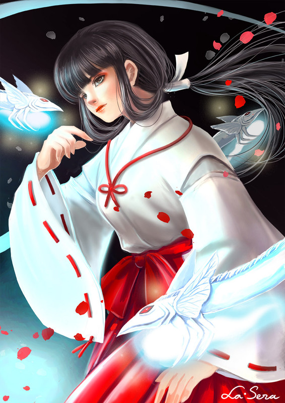 Hình vẽ Kikyou, Kagome, Sango bộ Inuyasha - Page 2 63502978_p0