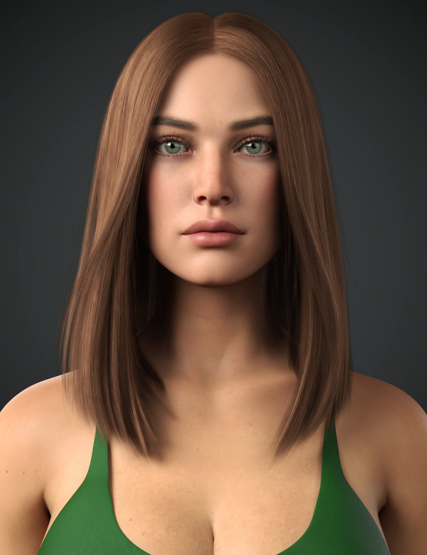 Dalila Hair For Genesis 8 and 8.1 Female Dalila Hair For Genesis 8 and 8.1 Female
