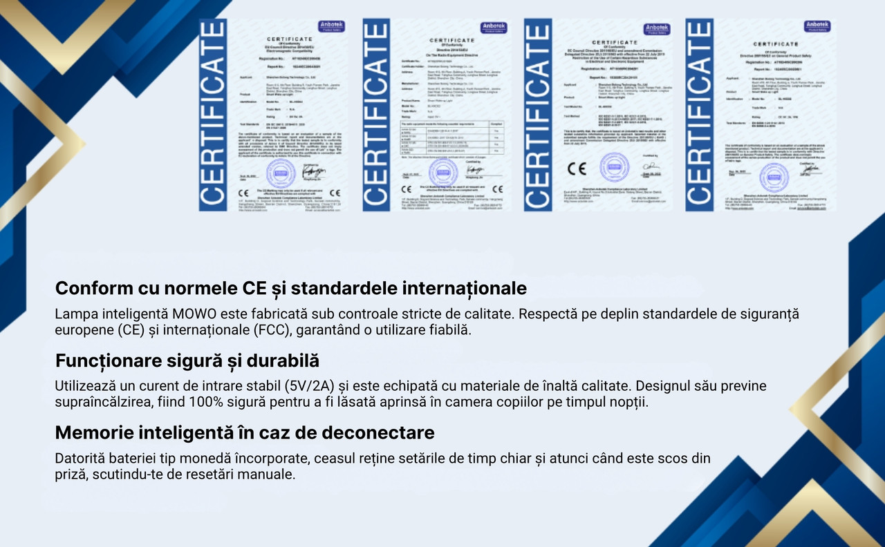 Certificari si Siguranta MOWO D03