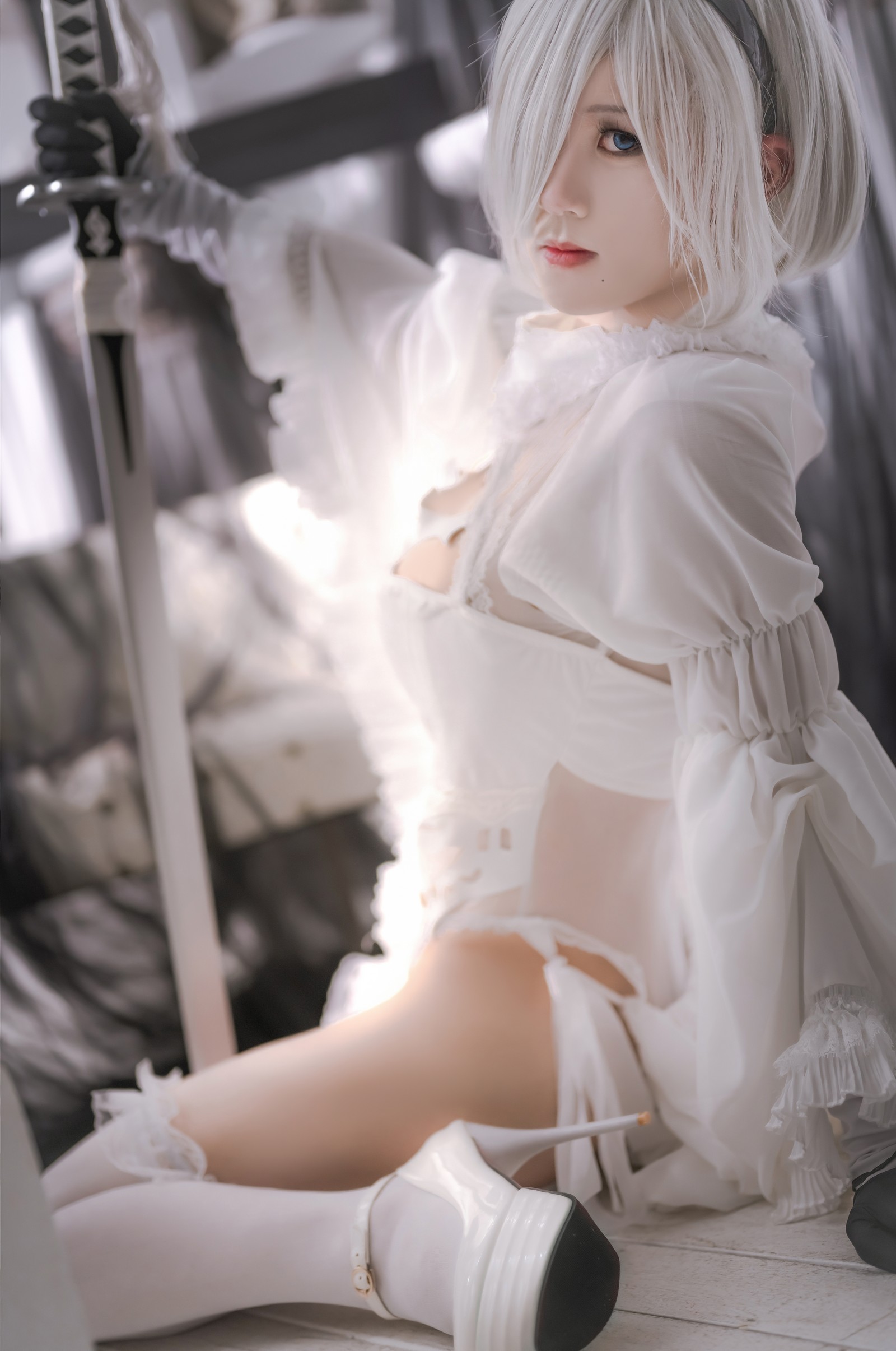 桜满三时 – 2B 花嫁 Cosplay 高清写真集（21P-367.4MB）原神主题插图4
