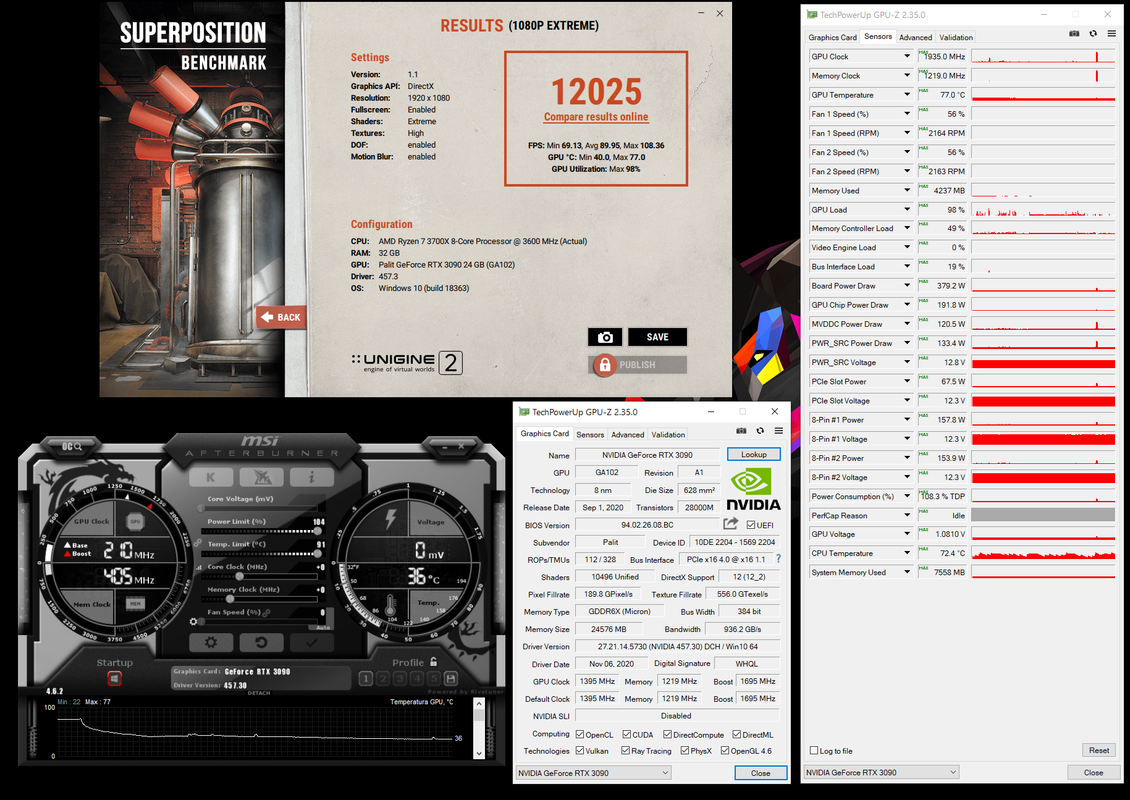 Super position - 3090 (default)   3700x (1080p extreme)