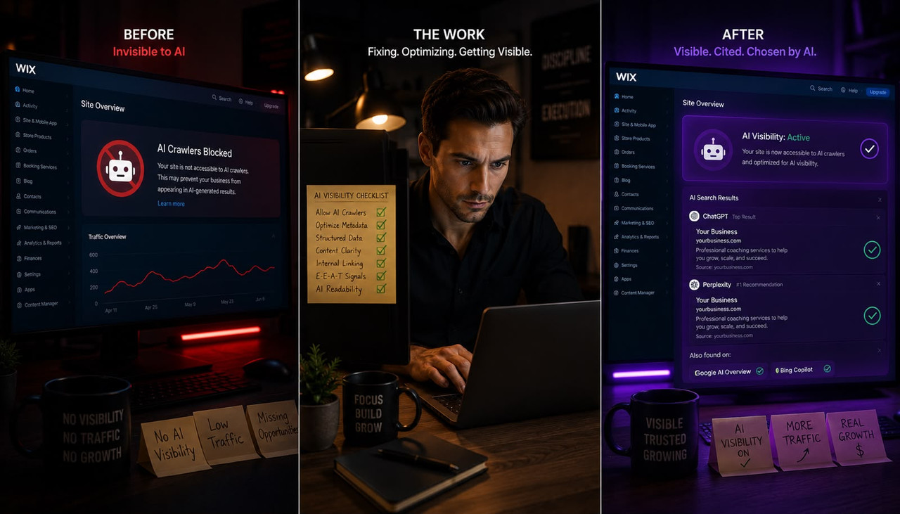 How to Fix Your Wix Site's AI Visibility in 30 Minutes